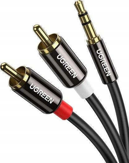 Gembird Καλώδιο 3,5 mm Stecker - 2x RCA-Stecker Schwarz 1.5m (31553)