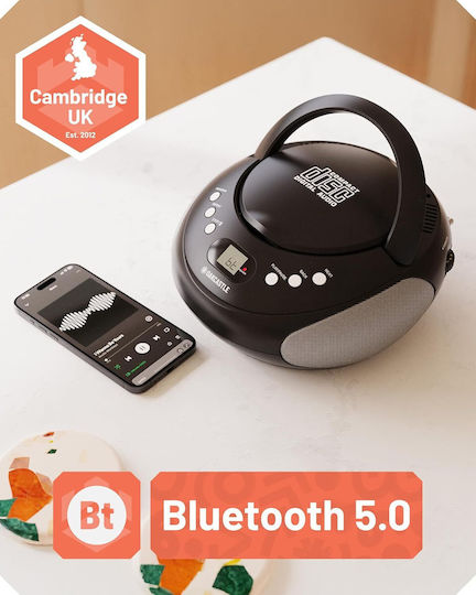Majority Oakcastle CD250 Portable CD Player Boombox Bluetooth FM