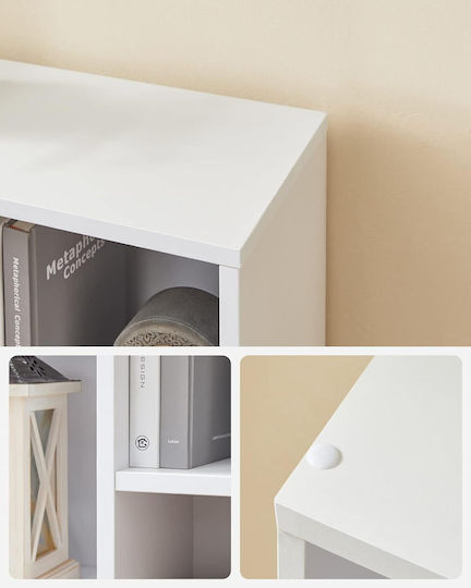 Bibliotecă Albă 50x24x80cm