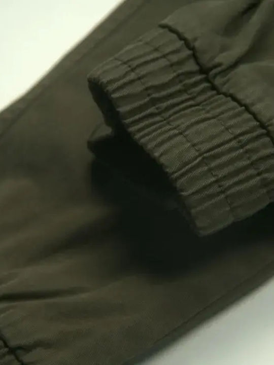 Kids Cargo Trousers Olive