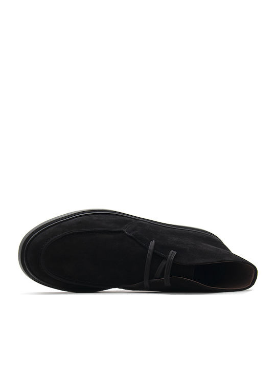 Suede Herrenstiefel Chukka Schwarz Ankle