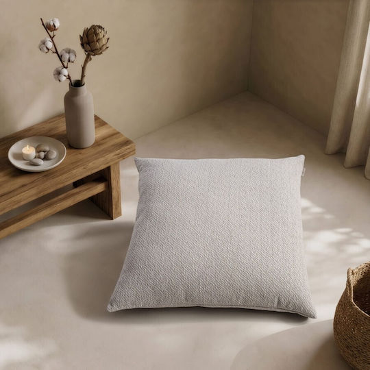Teoran Μαξιλάρα Δαπέδου Pearl Grey 65x65εκ.
