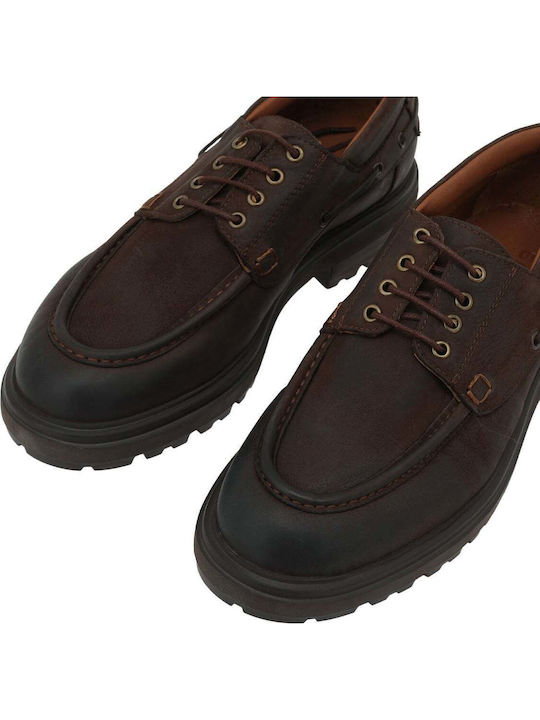 Deri Ανδρικά Bootsschuhe in Braune Farbe