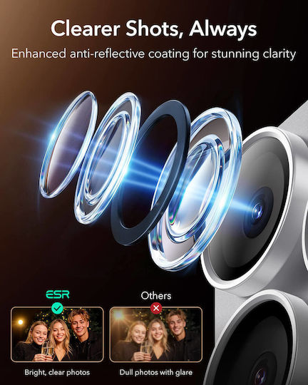 Esr Armorite Pro Camera Lens Protector Full Coverage Silver Iphone 18 Pro Max