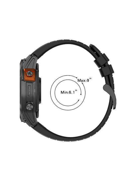 Garmin Instinct Спортна Двуцветна Каишка за Часовник от Силикон 22 Mm Starlight+Orange