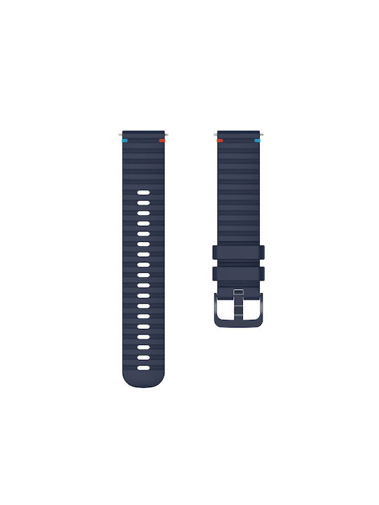 Garmin Venu 3s Silicone Embossed Wave Style 18mm Navy Blue