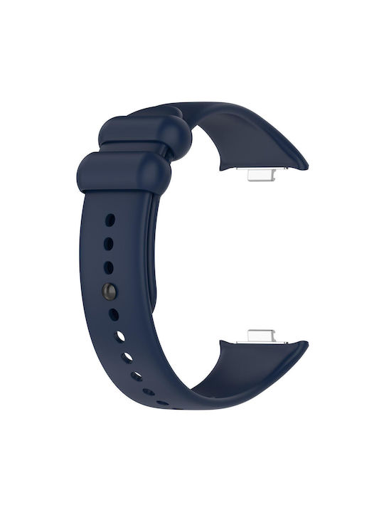 Xiaomi Band 10 Pro/9 Pro Redmi Watch 6 5 4 Xdfind Solid Black Buckle Watch Strap Silicone Midnight Blue