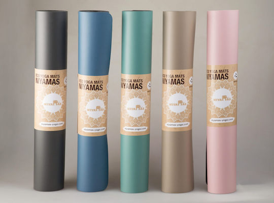 Στρώμα Γιόγκα Pu Pro Yoga Mat Gaja Sky Blue 183x68cm