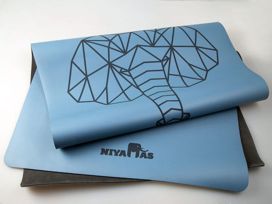 Στρώμα Γιόγκα Pu Pro Yoga Mat Gaja Sky Blue 183x68cm