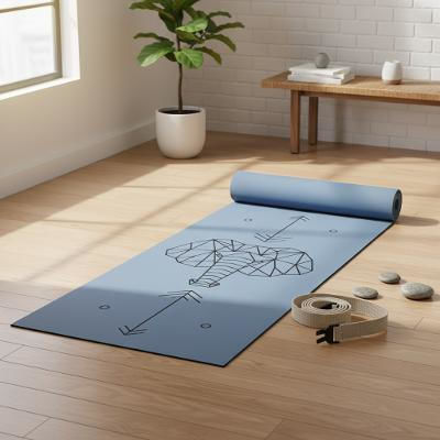 Στρώμα Γιόγκα Pu Pro Yoga Mat Gaja Sky Blue 183x68cm