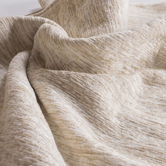 Teoran Διακοσμητική Μαξιλαροθήκη Kent Ivory Cream 65x65εκ.