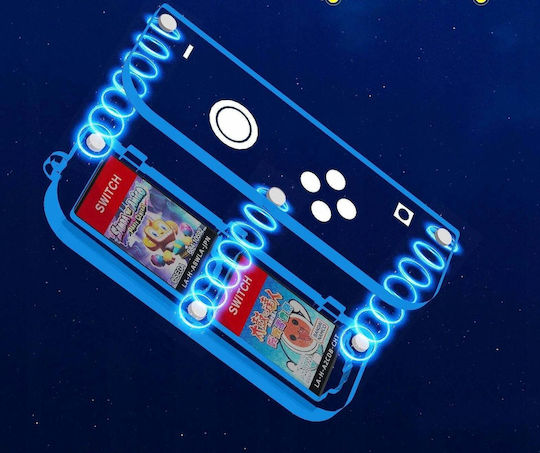 Jys Box Case Case Case Case Case Case Game Card Box Nintendo Switch Oled Transparent Blue-red