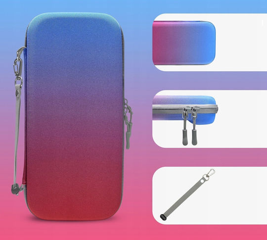 Hard Rigid Cover Case Suitcase Case Nintendo Switch 2 Ns2 Jys-ns2283 Blue Red