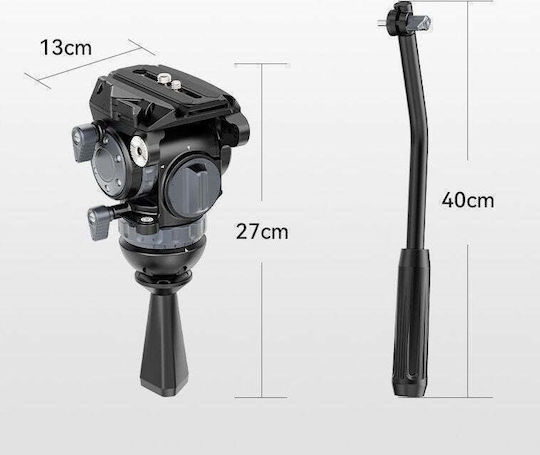 Ulanzi Professional Heavy Duty Video Head 360 Fluid Head 75mm 10kg Ulanzi T045