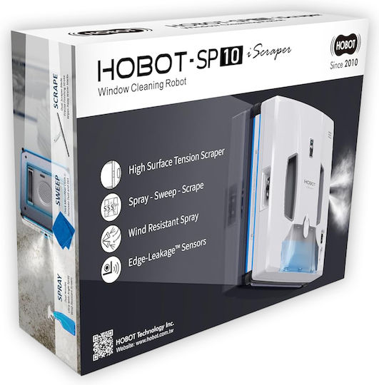 Hobot Καθαριστής Τζαμιών Ρομπότ Ρεύματος 72W Λευκός