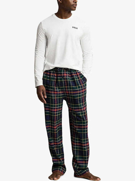 Ralph Lauren Pijama de Vară în Carouri pentru Bărbați Alb/Carouri Ralph Lauren Pijama de Vară în Carouri pentru Bărbați Alb/Carouri