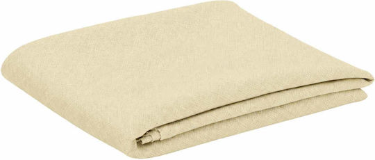 vidaXL Tischdecke Weiß Crem 140x260cm