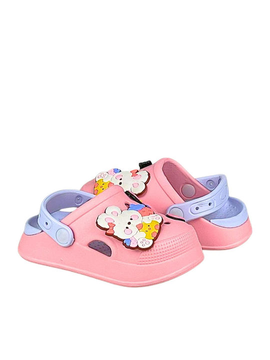 Kids Beach Clogs Pink