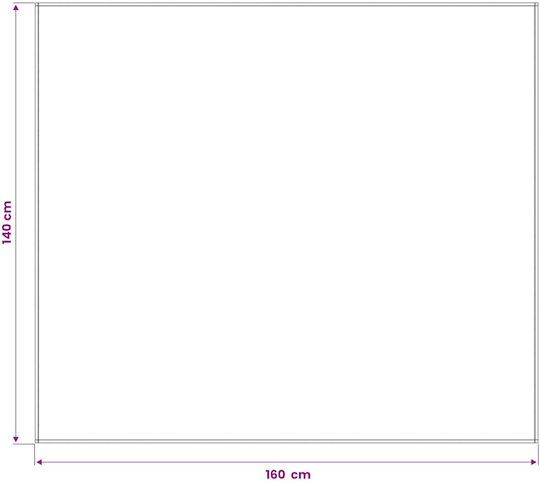 vidaXL Τραπεζομάντηλο Λευκό Κρεμ 140x160εκ.