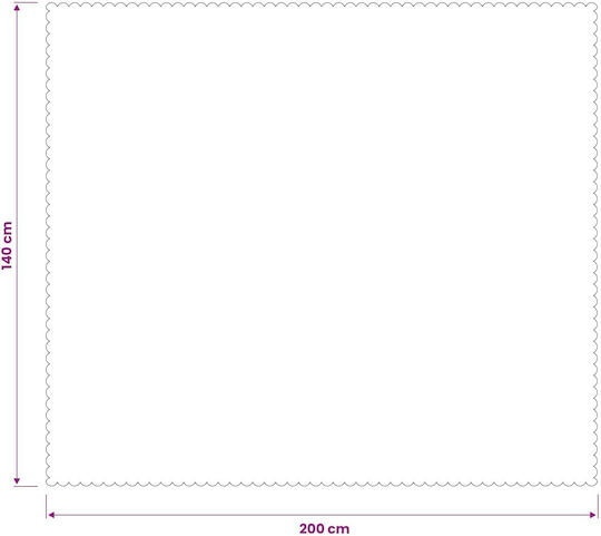 vidaXL Beige Tischdecke 140x200cm