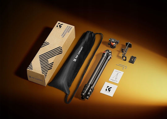K&F Concept Aluminum Tripod with Spherical Head up to 172cm and 10kg Load