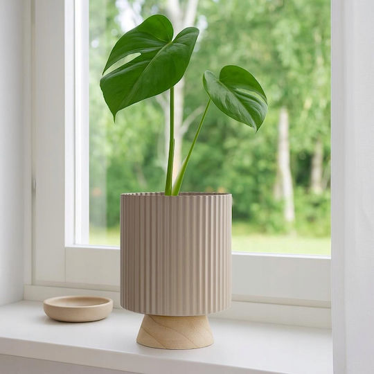 Progarden Wooden Beige Flower Pot 23x18x23cm