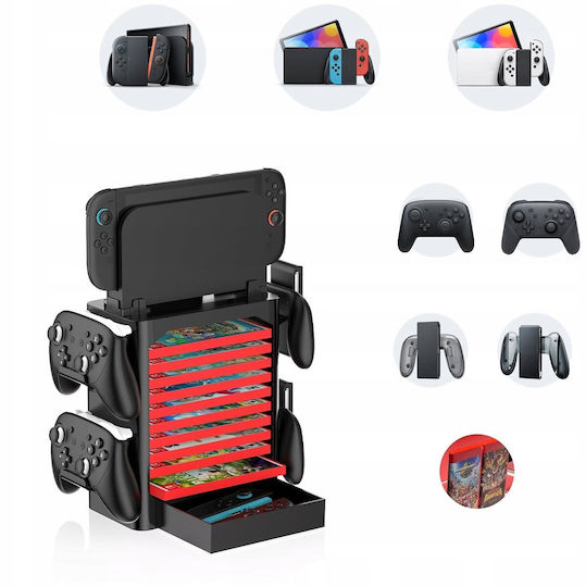 Jys Switch 2 / Switch OLED Black Charging Stand SB11526