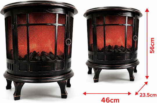 ForHome Dekoratives Tischlampen LED Kamin 46x23.5x56cm