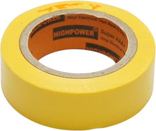 Highpower Insulation Tape 19mm x 9.14m Yellow