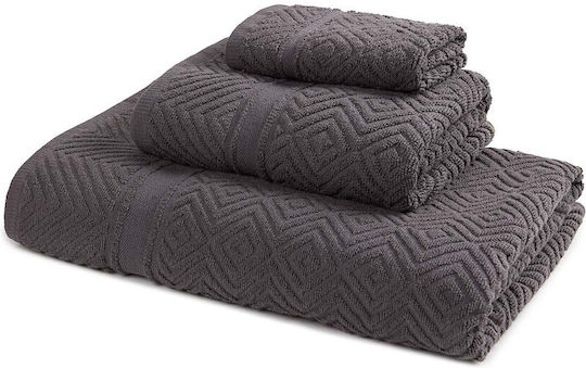 Αιγαίον Σετ 3τμχ Dark Grey Βάρους 600gr/m²