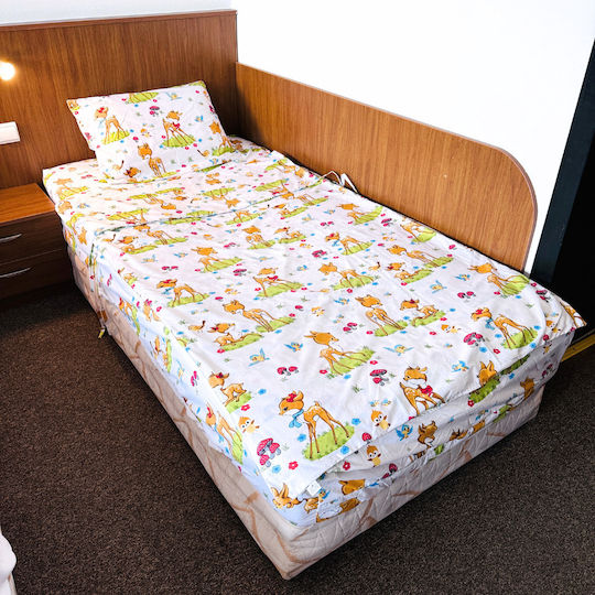 Комплект Детска Завивка Памучна Deer 90x200см