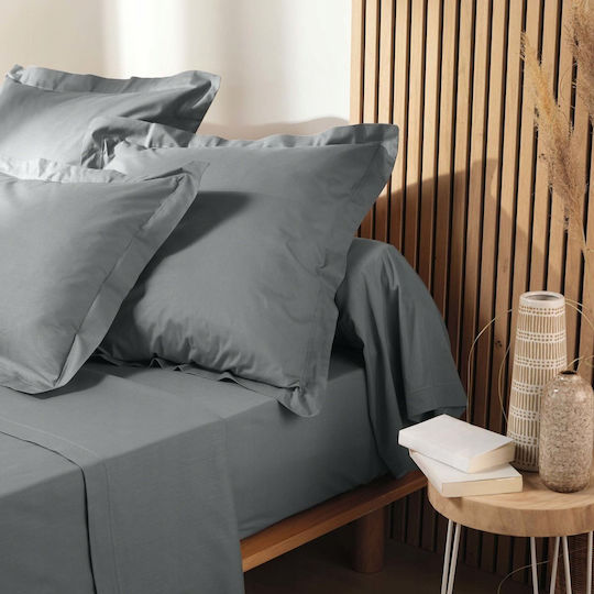 Douceur d'Intérieur Super-Double Bed Sheet 240x300cm Grey