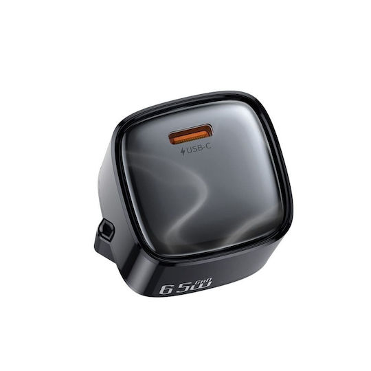 Mcdodo GaN Handyladegerät mit USB-C Ausgangsanschluss und Kabel USB-C - USB-C 65W Schwarz (CH-8262)