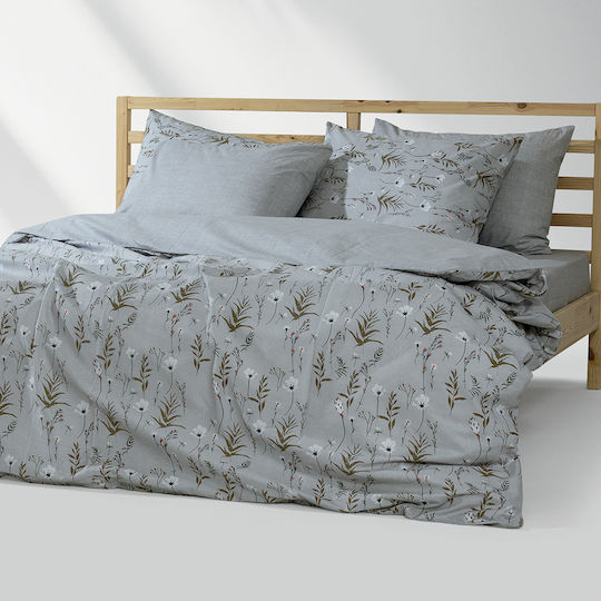 Lino Home Verde Σετ King Size 4τμχ 260x270εκ. Verde Ασημί Lino Home Verde Σετ King Size 4τμχ 260x270εκ. Verde Ασημί