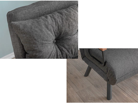 Armchair Bed Anthracite 60x78x78cm