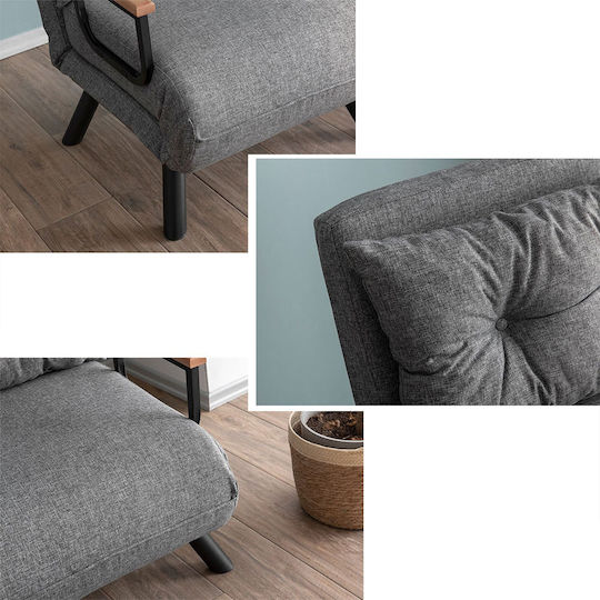 Polstermöbel Bett Offen Grau 60x78x78cm