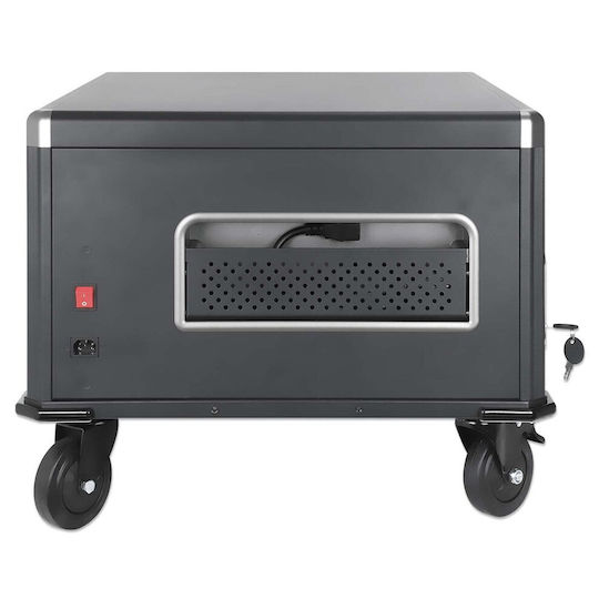 Manhattan Manhattan Station Cabinet Charging Cart 20 Laptops 16" 20 Ac 230v Sockets