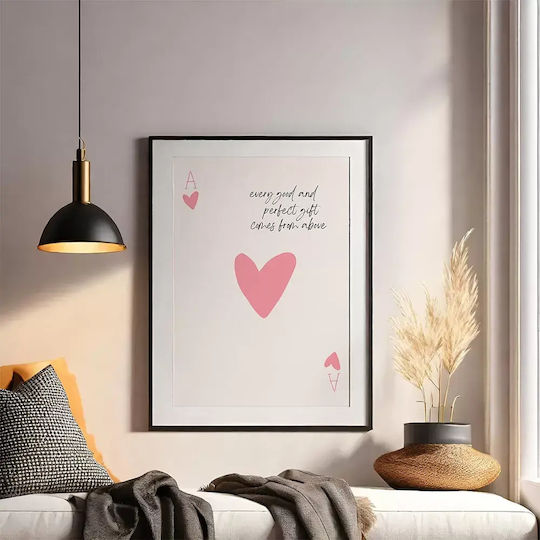 Quote Poster Every Good Perfect Gift Pq258 30cm X 40cm Κορνίζα Φυσικό Ξύλου Μπεζ 71865pd159956f55316
