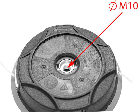 Глава за тример Universal Нишка за храсторез Месина Φ2,5mm Резба M10 X P1.25lh Breckner Germany