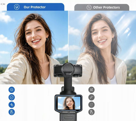 Puluz Sticlă Securizată Protecție Ecran pentru Action Camera Insta360