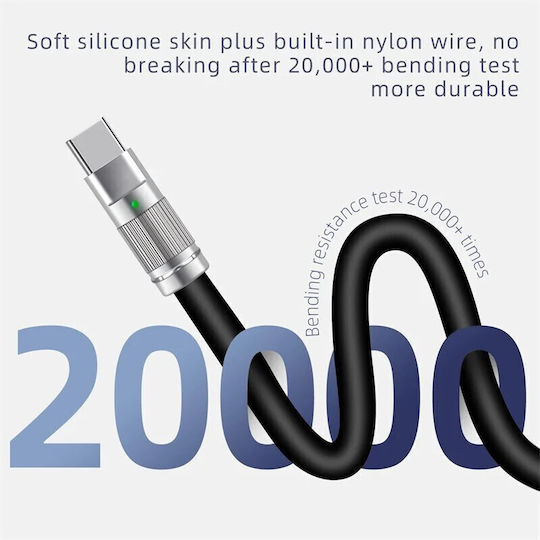 Leewello Leewello USB Typ-C Kabel Männlich Schwarz 3m