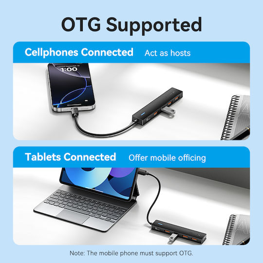 Vention Hub 5 Θυρών USB 3.2 με σύνδεση USB-C