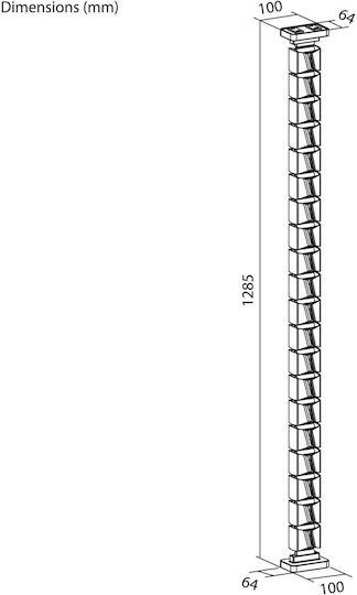 Powerton Kabelhalterung Schwarz WPECM5B 1 Stück