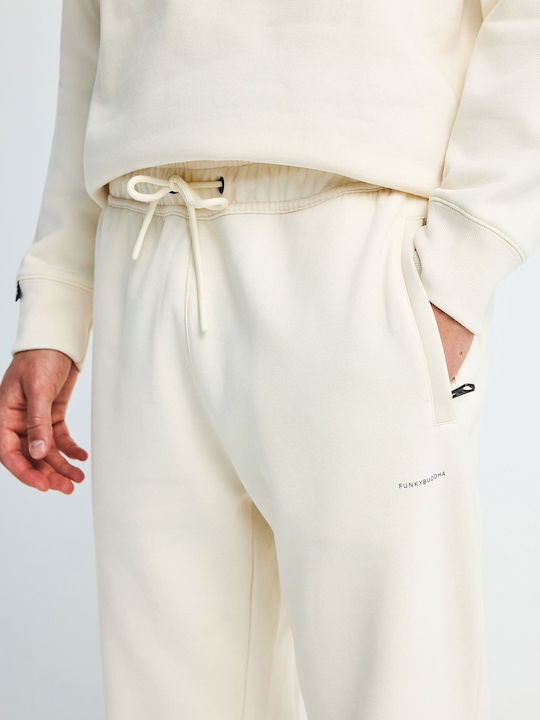 Sweatpants with Elastic Beige