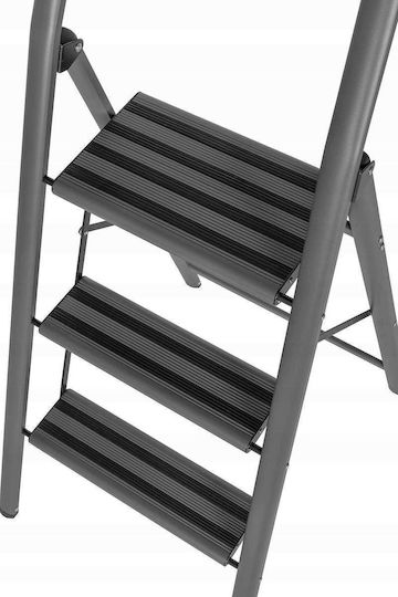Wenko Aluminium-Leiter mit 3 Stufen