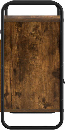 Κομοδίνα Ξύλινα Μαύρα 2τμχ 40x30x60cm