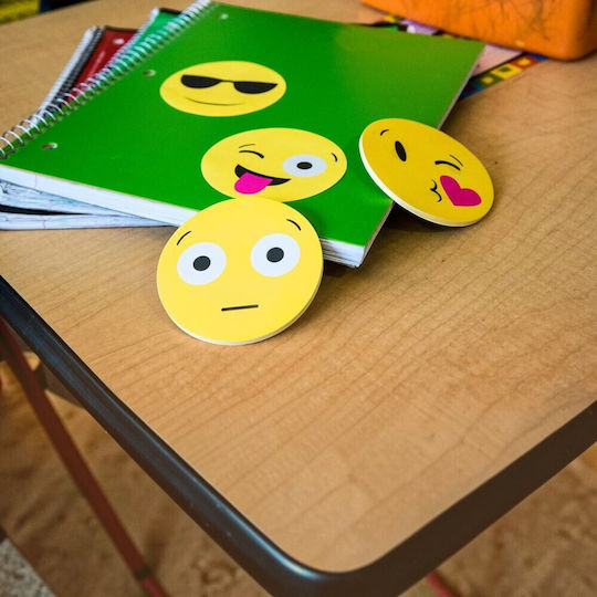 Sticker Memo Pads Emoji 6.5cm 130 Pieces 4sxo90