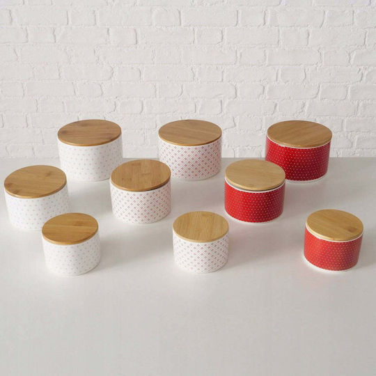 Boltze Set Mittagsboxen Keramik Mehrfarbig 10x10cm 3 Stücke