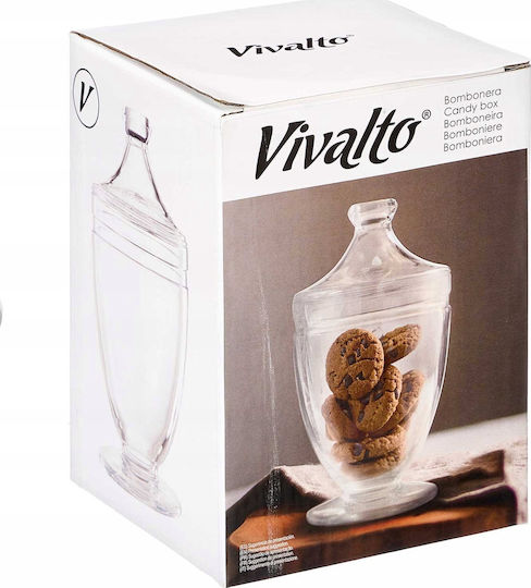 Vivalto Dekorative Glasvase Transparent Y22.3cm