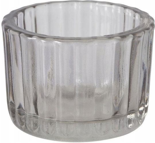 Boltze Set Decorative Glass Vases Tolka Transparent 5.5xH10cm